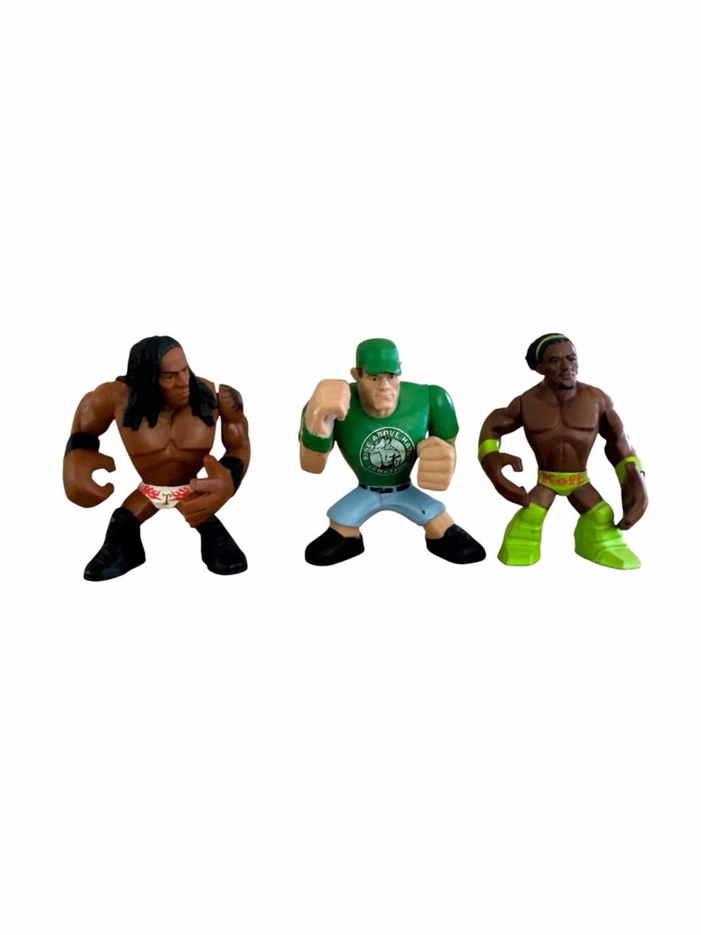 WWE‎ Rumblers Mini Figure Lot John Cena Kofi Kingston R-Truth Mattel 2012